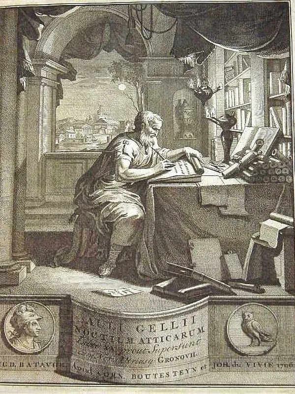 Frontispiece to the Attic Nights, 1706