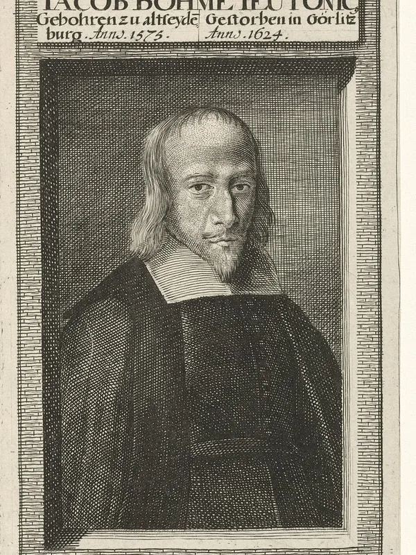 Jakob Böhme, engraving (Rijksmuseum)