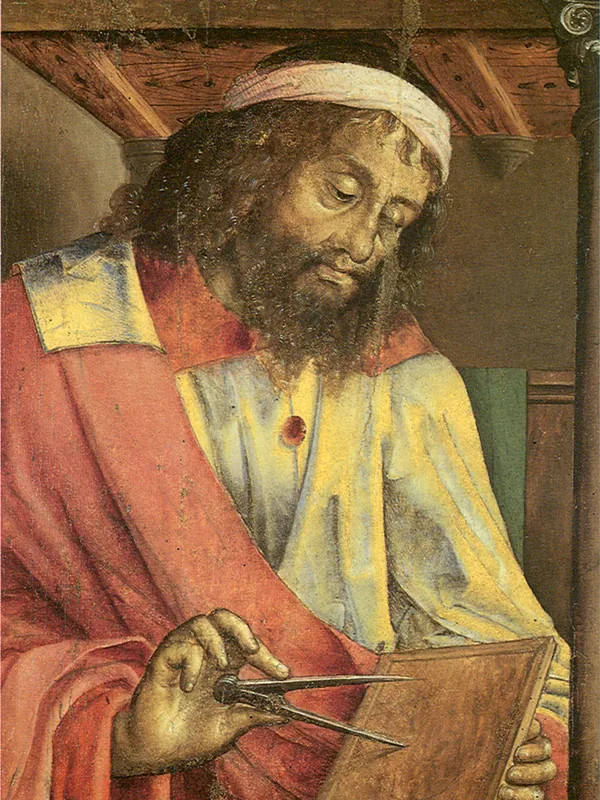 Euclid, by Justus van Gent, c. 1474