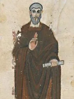 Eusebius, from the Rabbula Gospels, 586