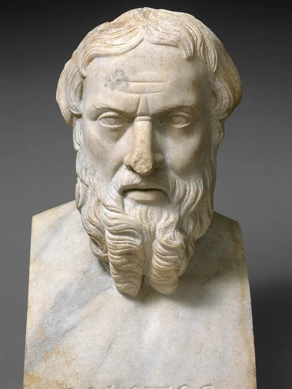 Marble bust of Herodotus, Roman copy, Metropolitan Museum of Art (CC0)
