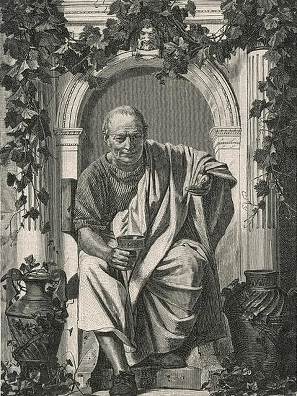 Horace, engraving after Anton von Werner