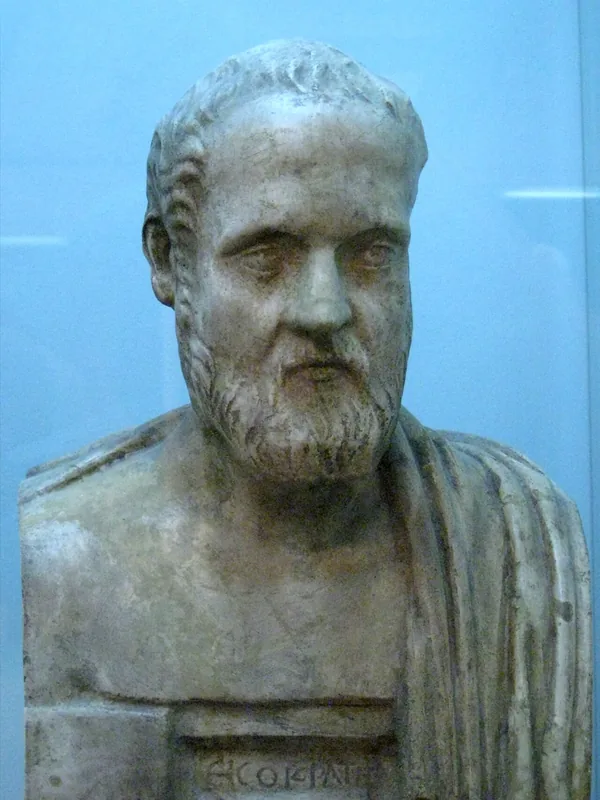 Bust of Isocrates, cast in the Pushkin Museum (photograph by shakko, CC BY-SA 3.0)