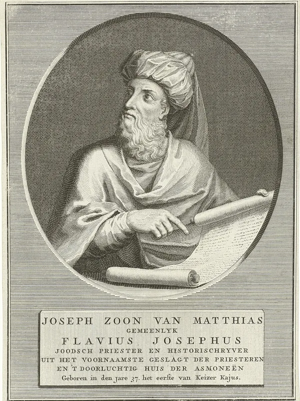 Flavius Josephus, engraving (Rijksmuseum)