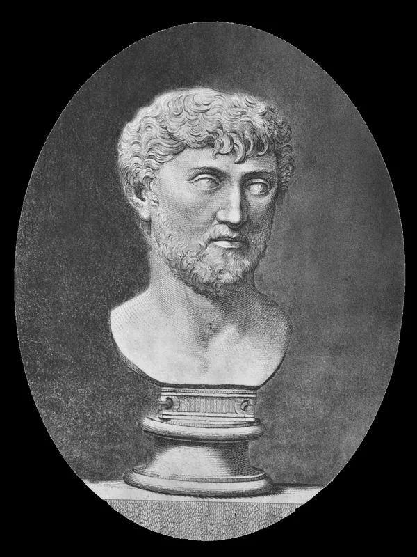 Lucretius, engraving