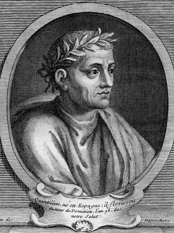 Quintilian, engraving by Étienne-Jehandier Desrochers