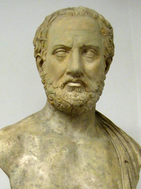 Bust of Thucydides, cast in the Pushkin Museum, Moscow (photograph by shakko, CC BY-SA 3.0)